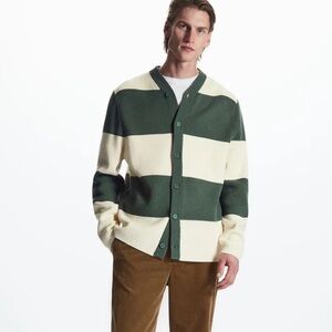 COS Men’s Regular Fit Cardigan - Wool/Cotton Blend